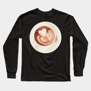 Cup of Latte Art Long Sleeve T-Shirt